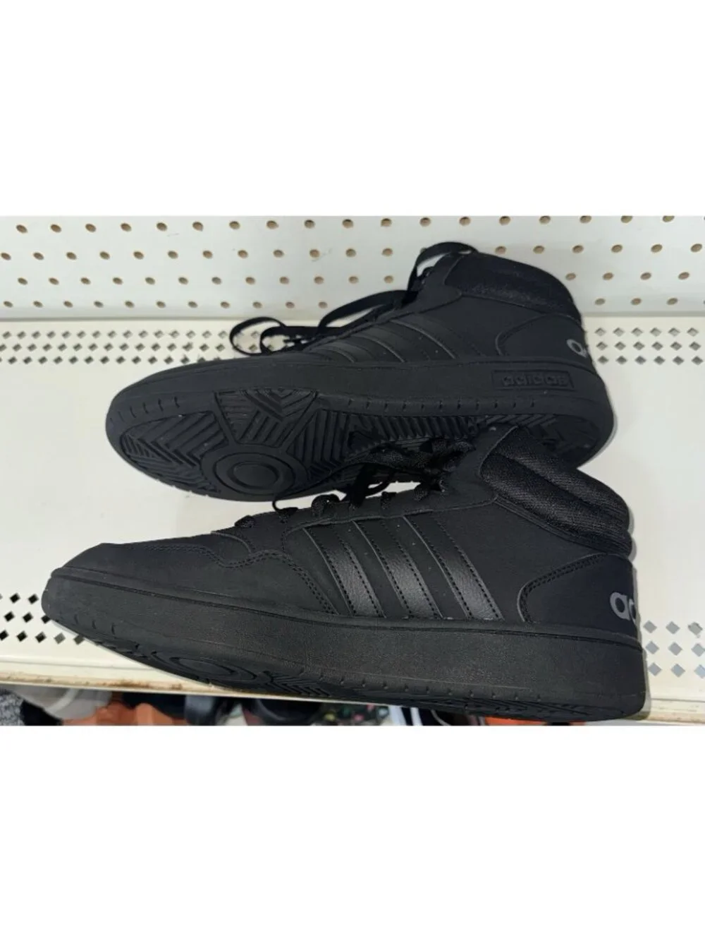 Adidas Hoops 3.0 Mid Mens Athletic Basketball Shoes Size 11 Black Gray GV6683